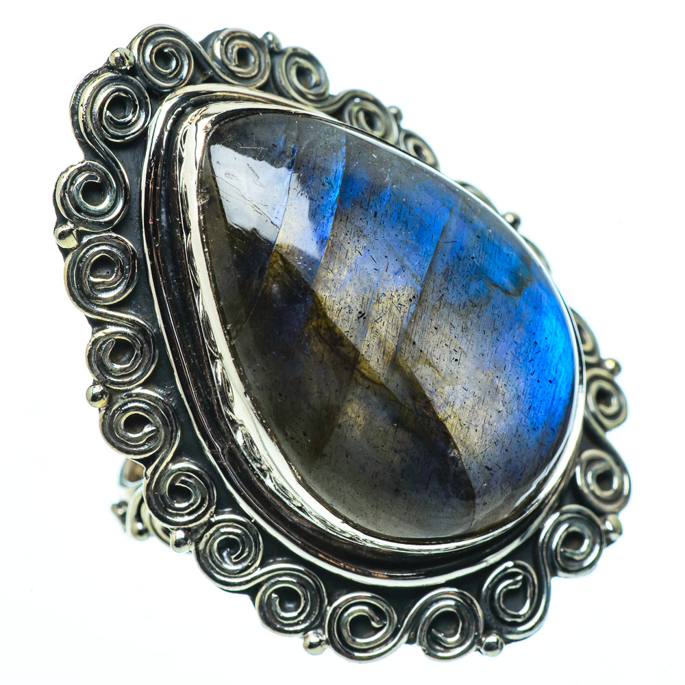 Labradorite Rings handcrafted by Ana Silver Co - RING33596