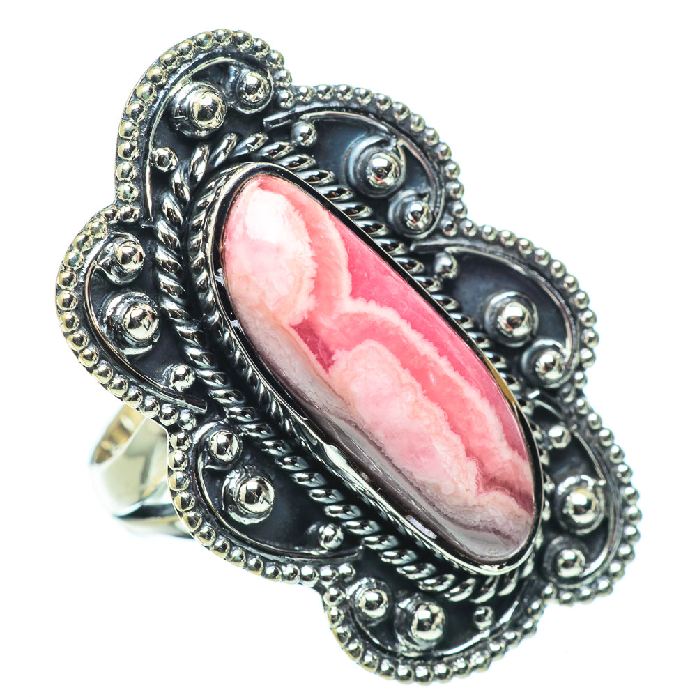 Rhodochrosite Rings handcrafted by Ana Silver Co - RING33637