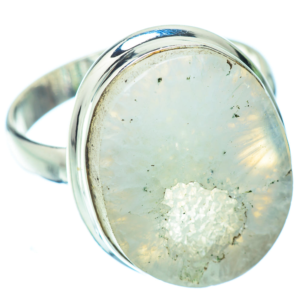 White Geode Slice Rings handcrafted by Ana Silver Co - RING35792