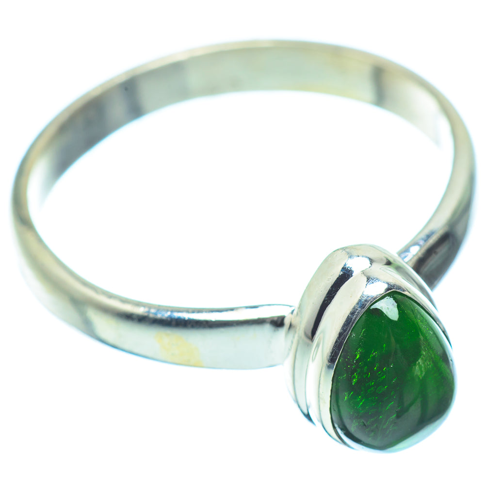 Chrome Diopside Rings handcrafted by Ana Silver Co - RING36158