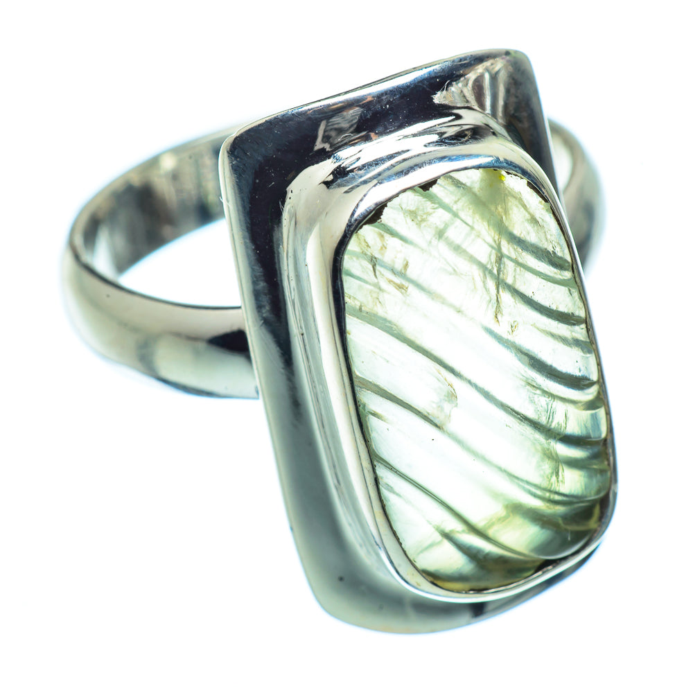 Prehnite Rings handcrafted by Ana Silver Co - RING36559
