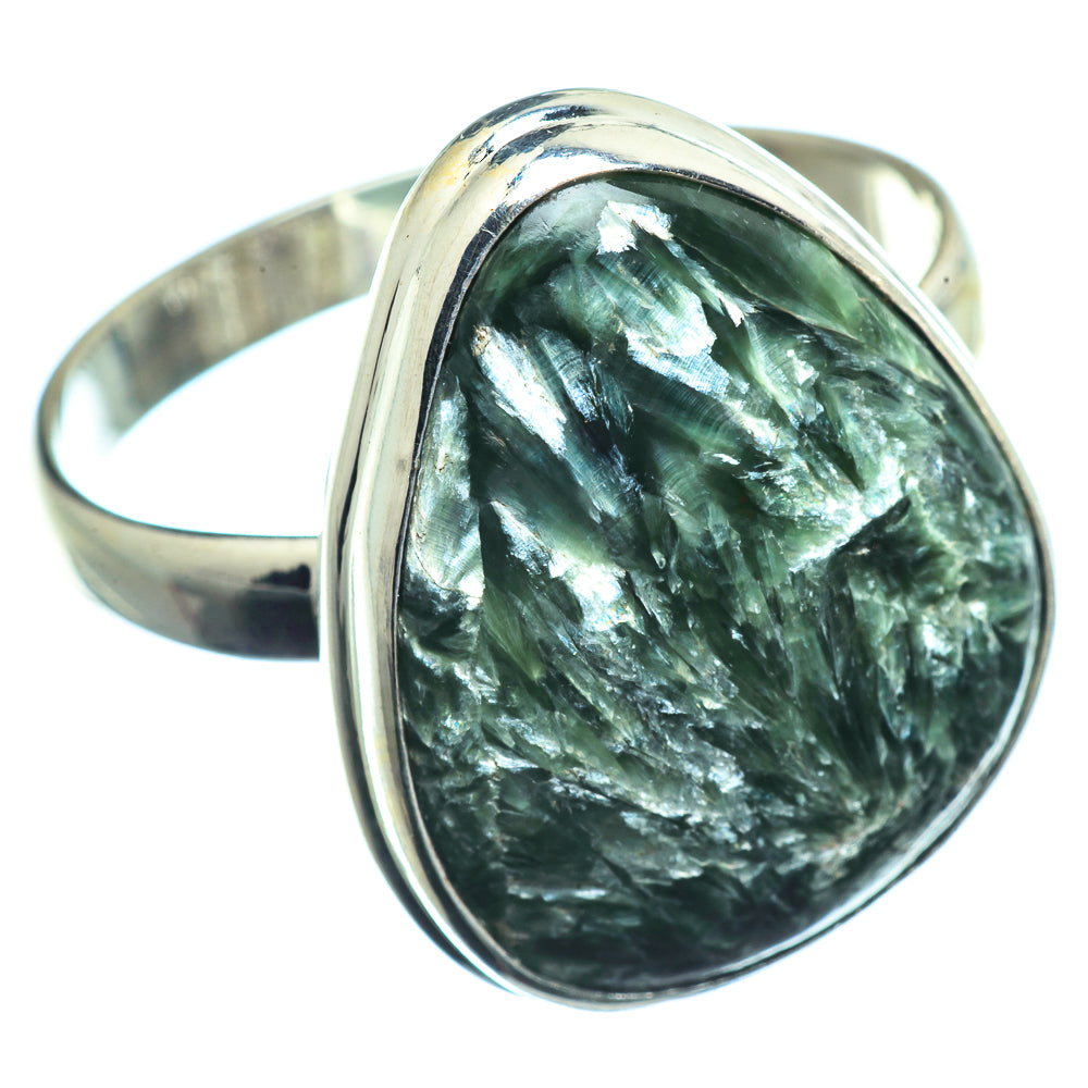 Seraphinite Rings handcrafted by Ana Silver Co - RING39855