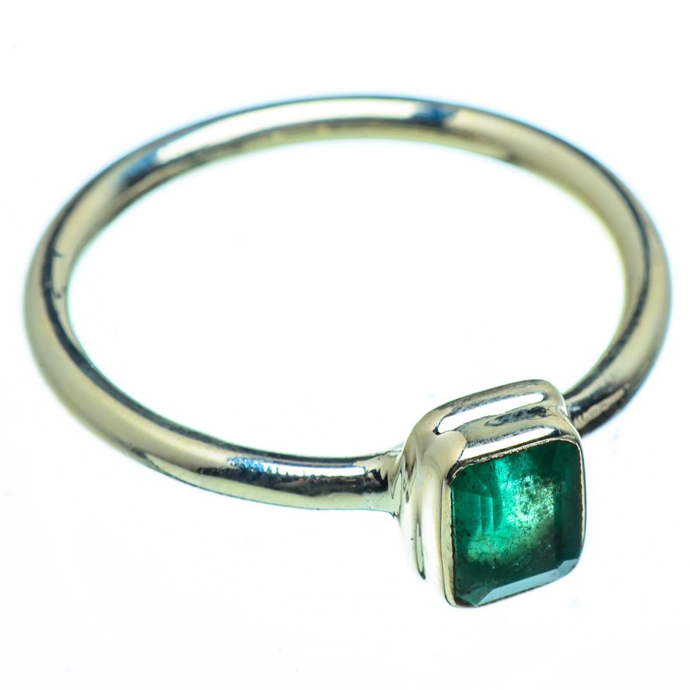 Zambian Emerald Rings handcrafted by Ana Silver Co - RING40127