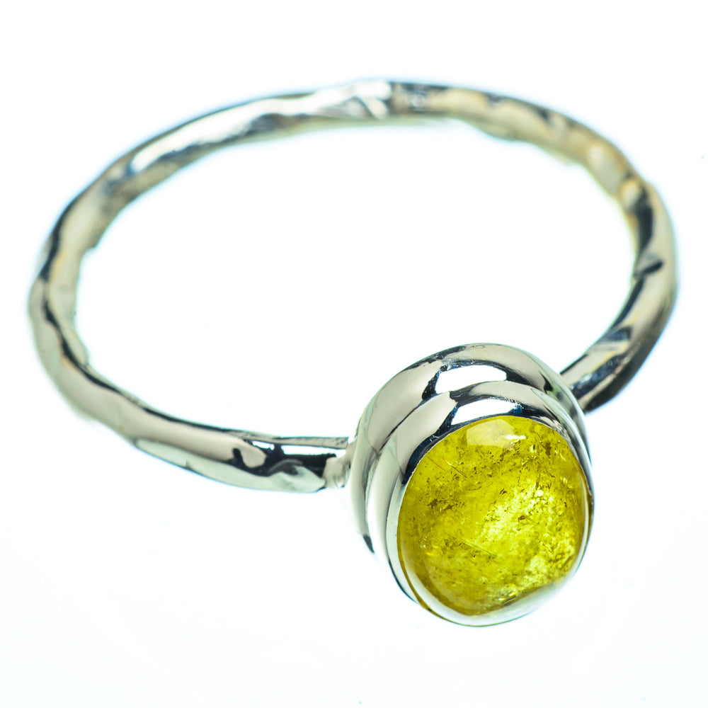 Green Tourmaline Rings handcrafted by Ana Silver Co - RING40273