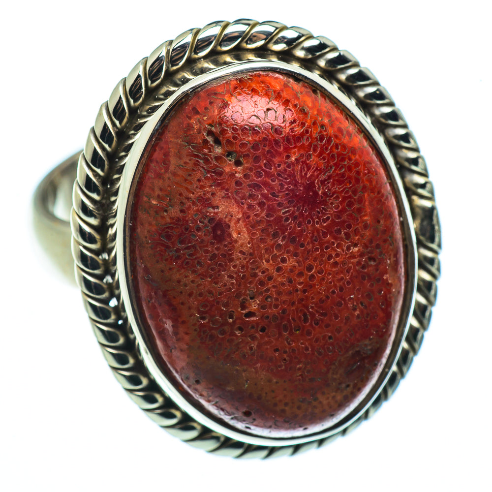 Sponge Coral Rings handcrafted by Ana Silver Co - RING40906