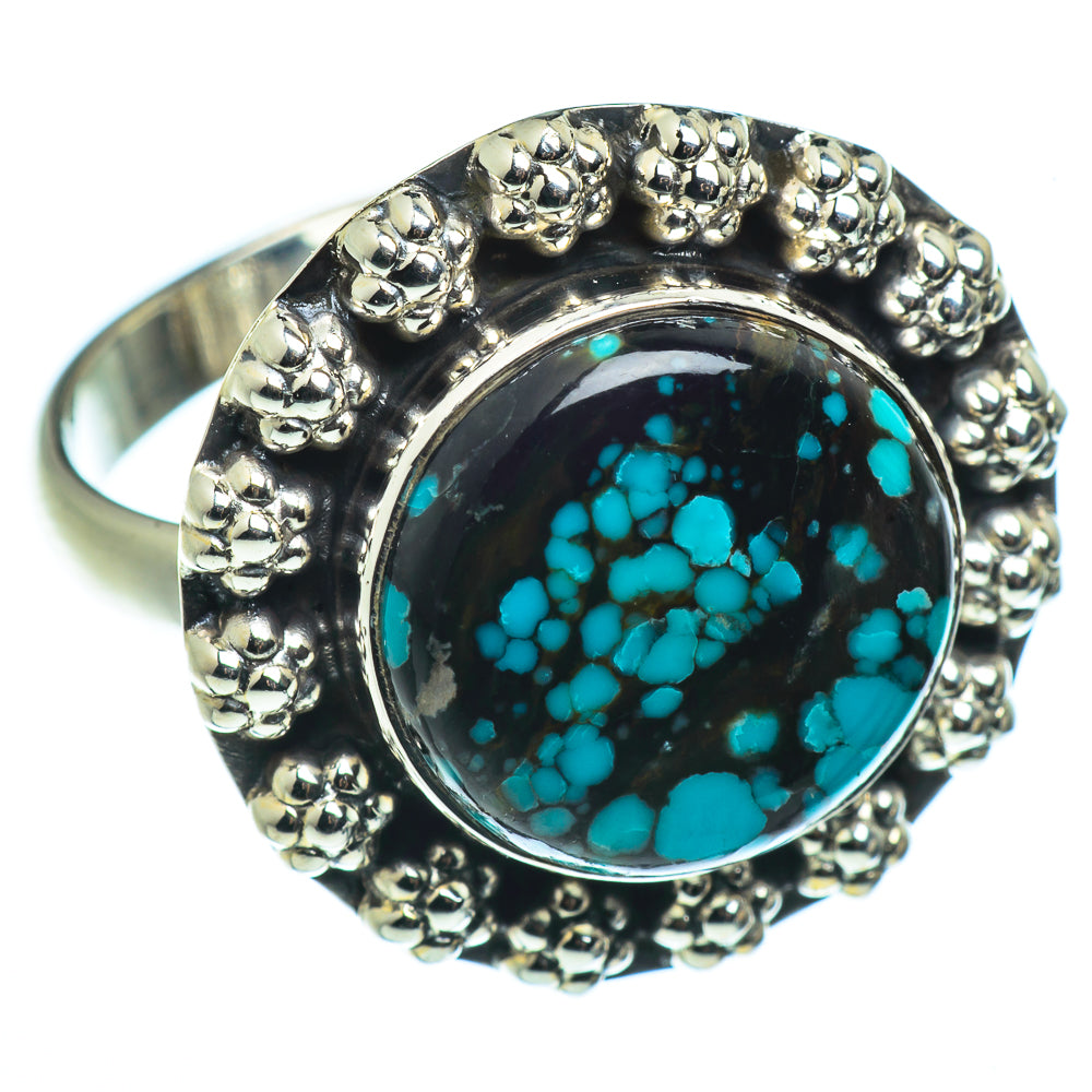 Tibetan Turquoise Rings handcrafted by Ana Silver Co - RING41072