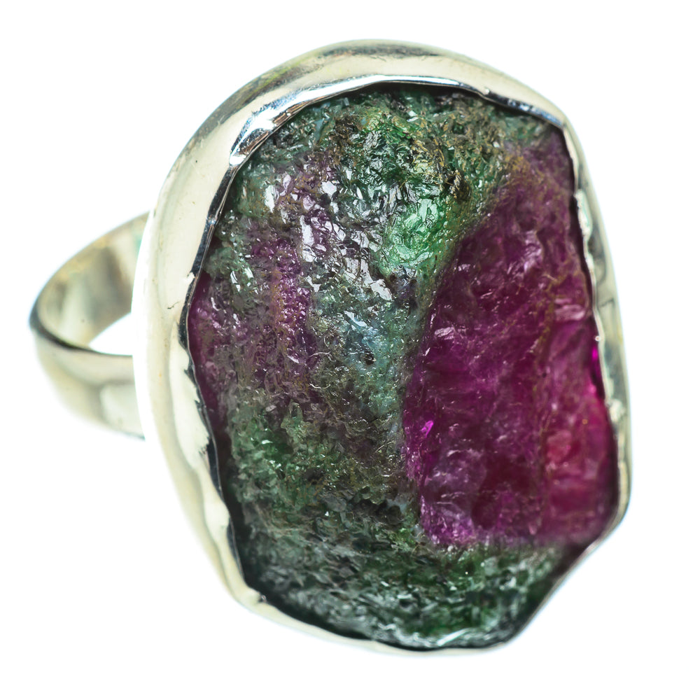 Ruby Zoisite Rings handcrafted by Ana Silver Co - RING41564