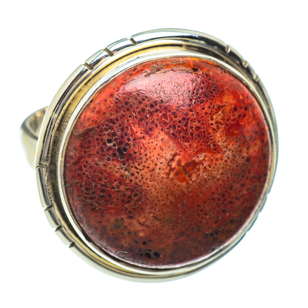 Sponge Coral Rings handcrafted by Ana Silver Co - RING41633