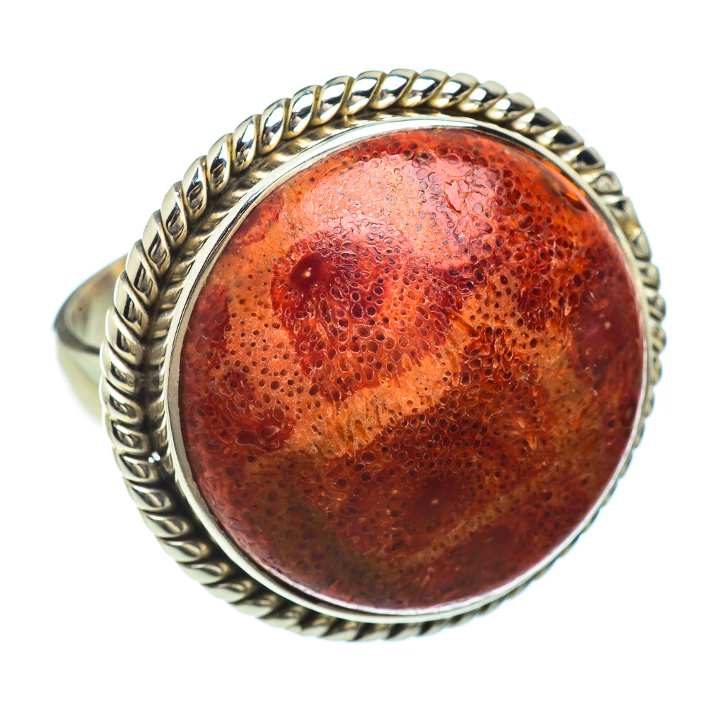 Sponge Coral Rings handcrafted by Ana Silver Co - RING42136