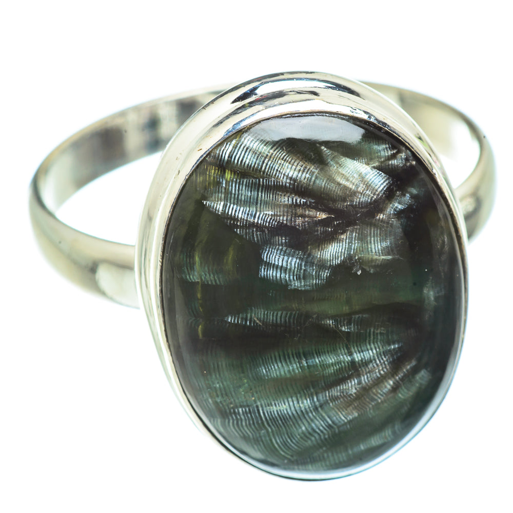 Seraphinite Rings handcrafted by Ana Silver Co - RING42160