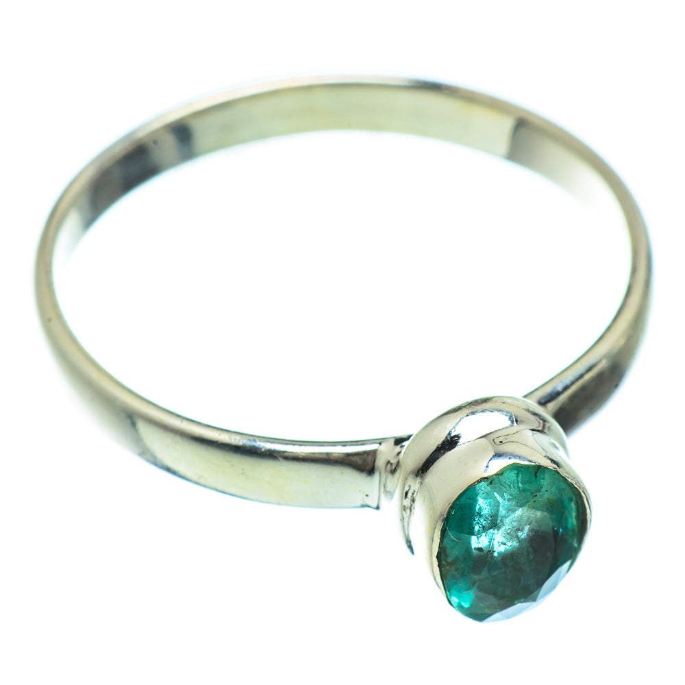 Zambian Emerald Rings handcrafted by Ana Silver Co - RING42499