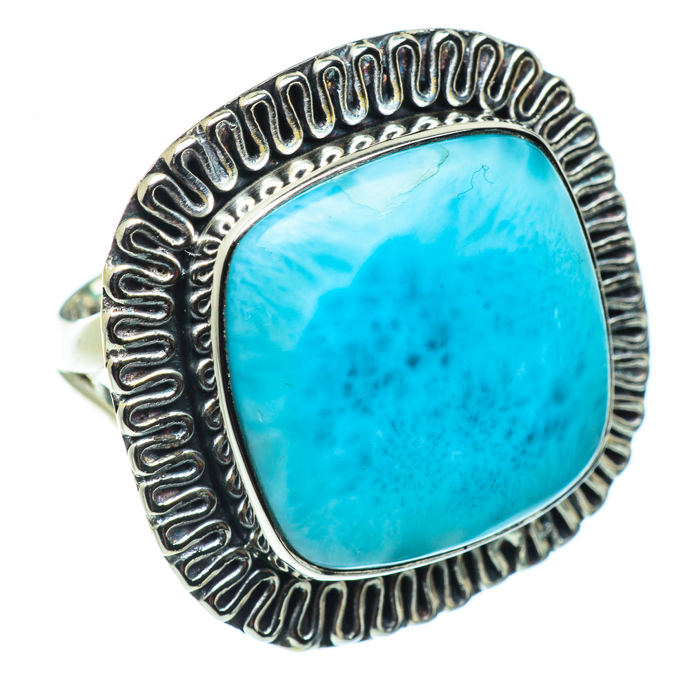 Larimar Rings handcrafted by Ana Silver Co - RING43466