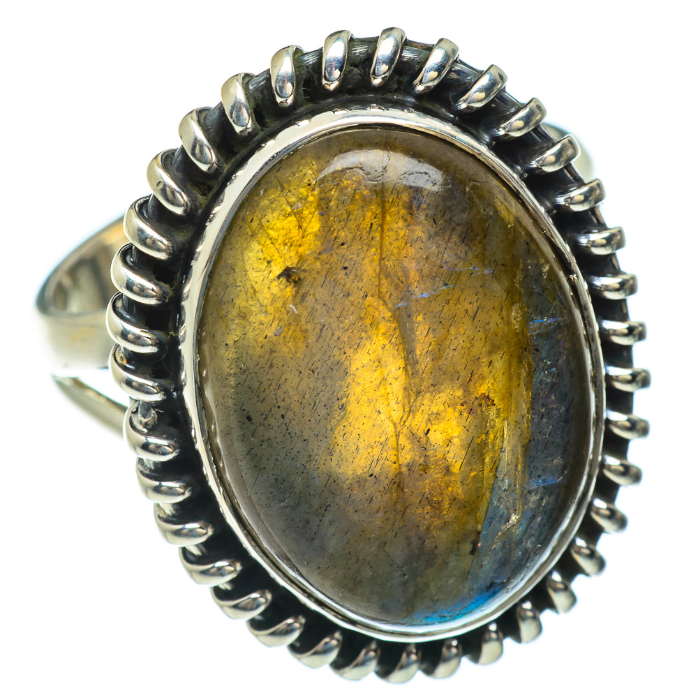 Labradorite Rings handcrafted by Ana Silver Co - RING43894