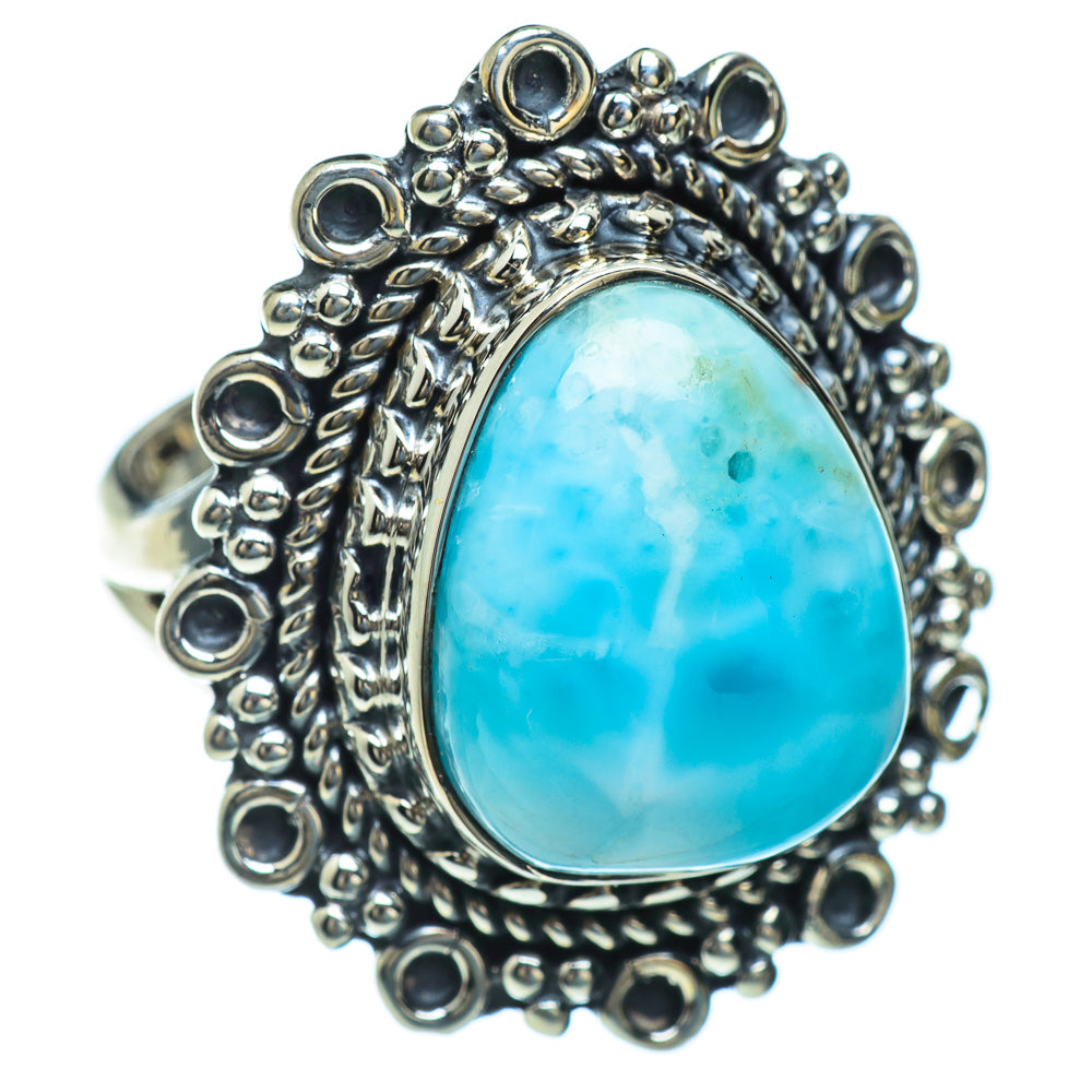 Larimar Rings handcrafted by Ana Silver Co - RING43919