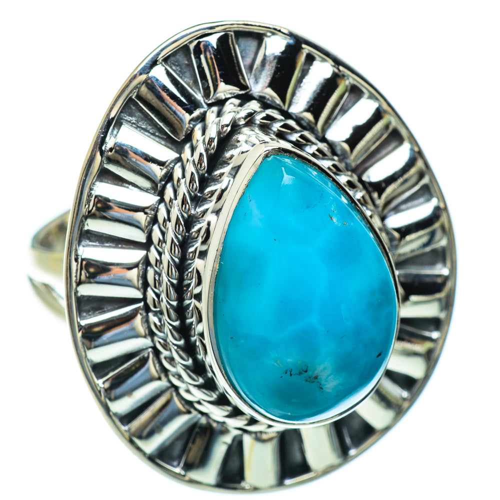 Larimar Rings handcrafted by Ana Silver Co - RING44037