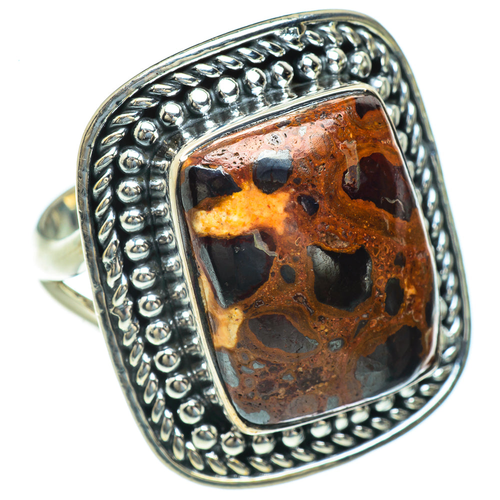 Chert Breccia Rings handcrafted by Ana Silver Co - RING44111 - Photo 2