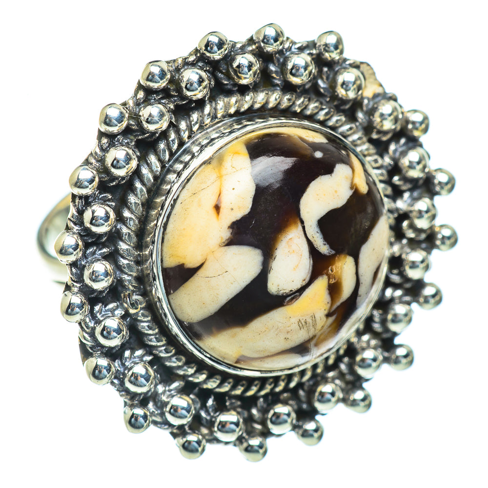Peanut Wood Jasper Rings handcrafted by Ana Silver Co - RING44276