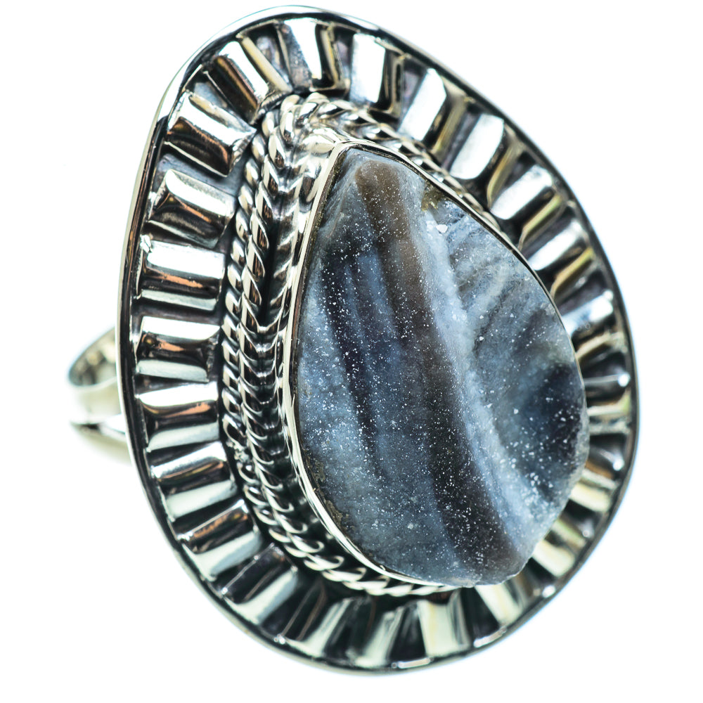 Desert Druzy Rings handcrafted by Ana Silver Co - RING44645