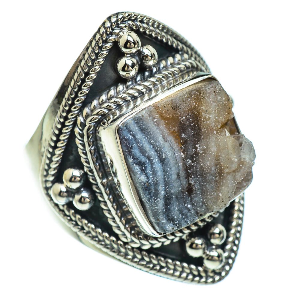 Desert Druzy Rings handcrafted by Ana Silver Co - RING44739