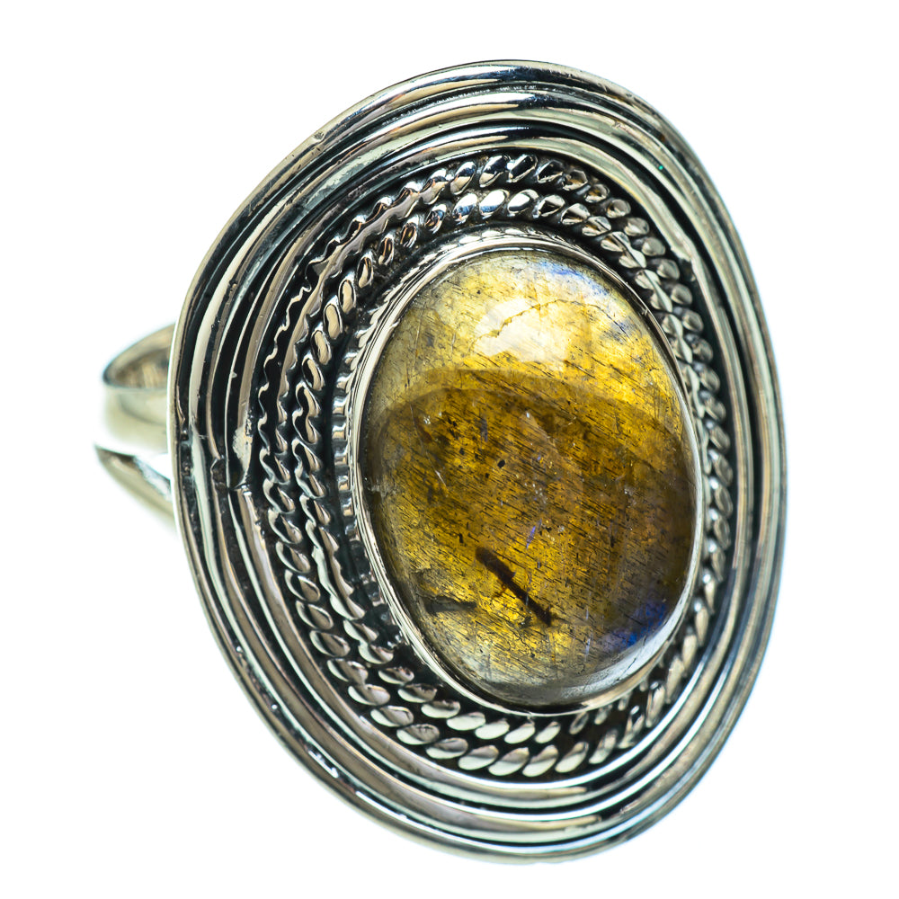 Labradorite Rings handcrafted by Ana Silver Co - RING44847