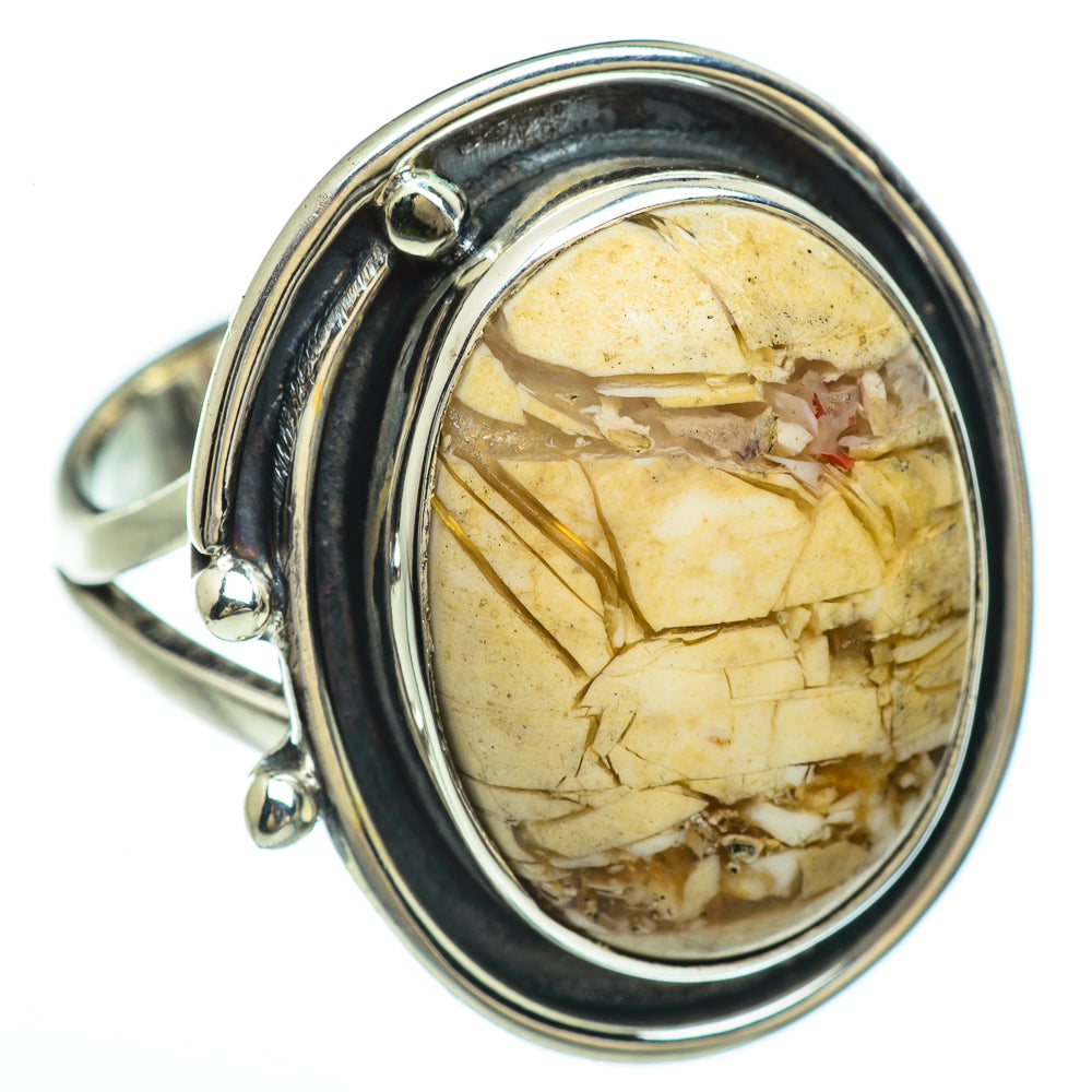 Brecciated Mookaite Rings handcrafted by Ana Silver Co - RING44871