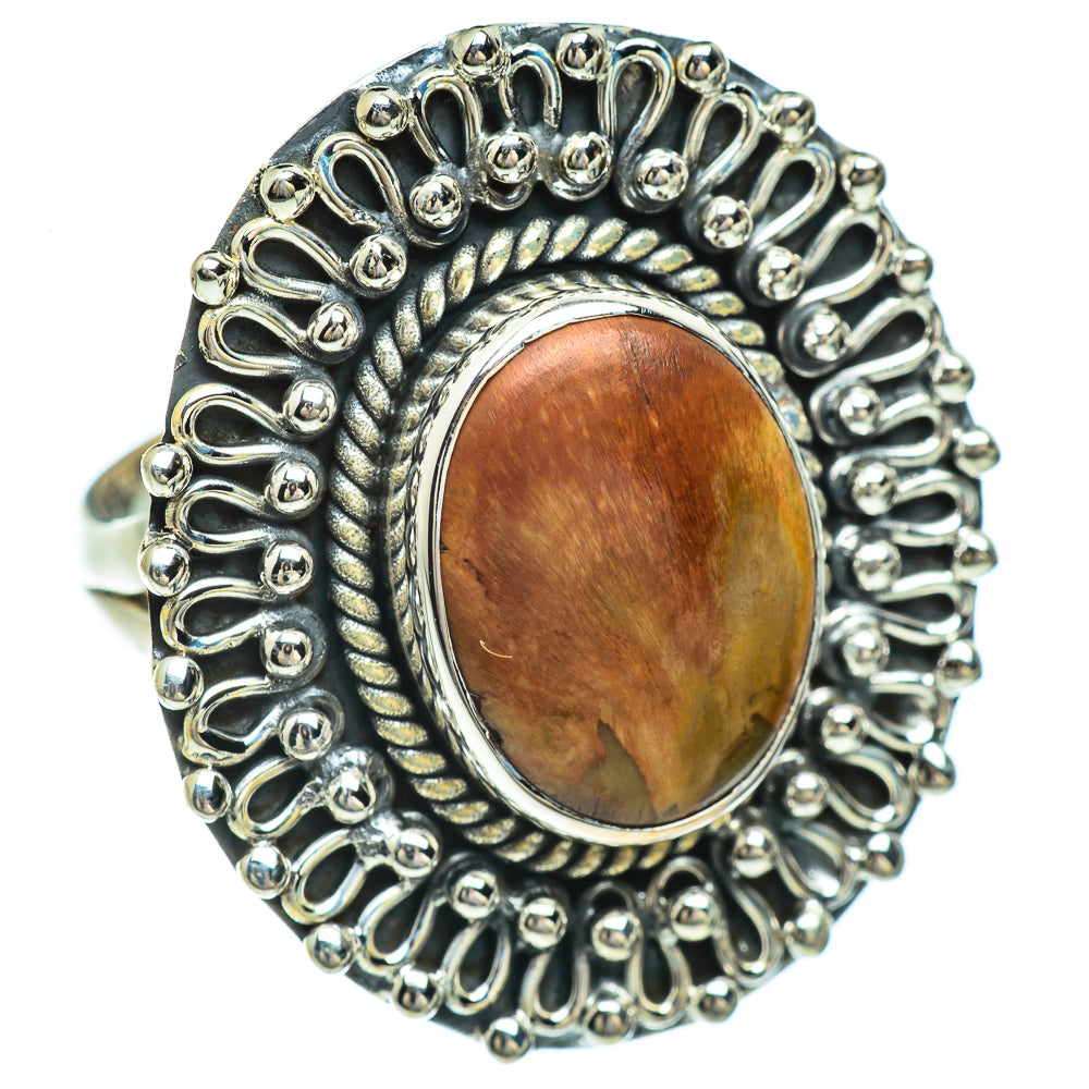 Petrified Wood Rings handcrafted by Ana Silver Co - RING44967