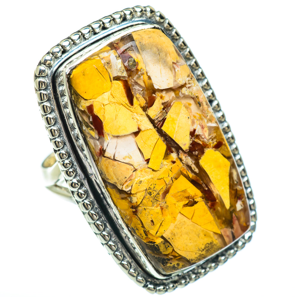 Brecciated Mookaite Rings handcrafted by Ana Silver Co - RING44976