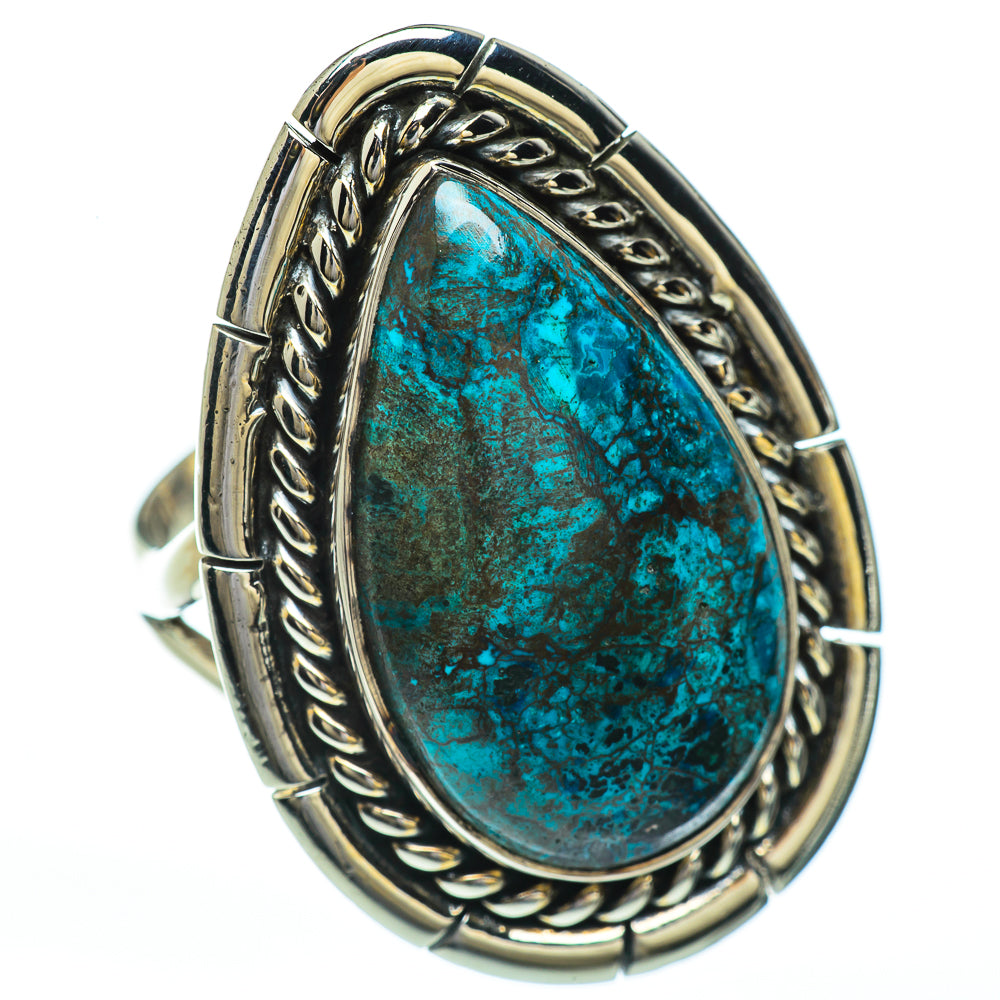 Chrysocolla Rings handcrafted by Ana Silver Co - RING45001