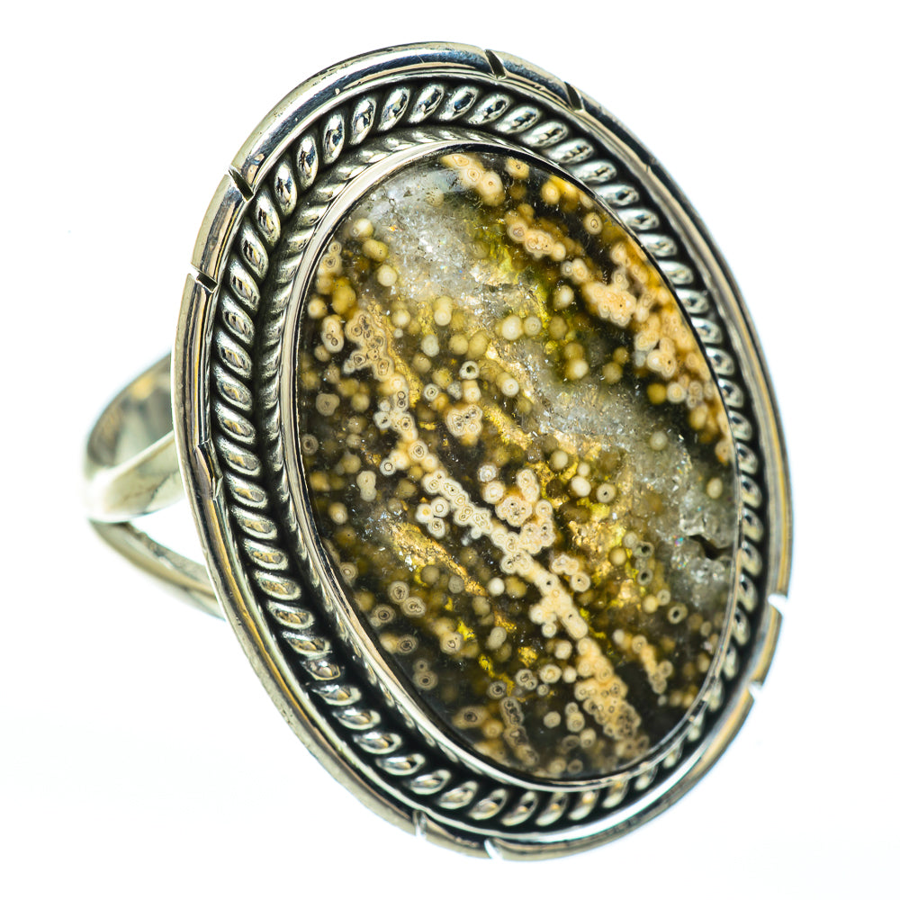 Ocean Jasper Rings handcrafted by Ana Silver Co - RING45003