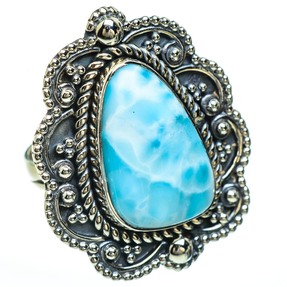 Larimar Rings handcrafted by Ana Silver Co - RING45050