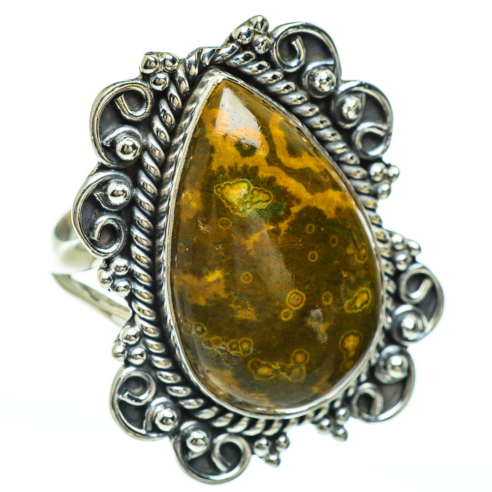 Ocean Jasper Rings handcrafted by Ana Silver Co - RING45075