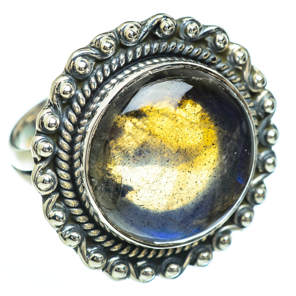 Labradorite Rings handcrafted by Ana Silver Co - RING45224