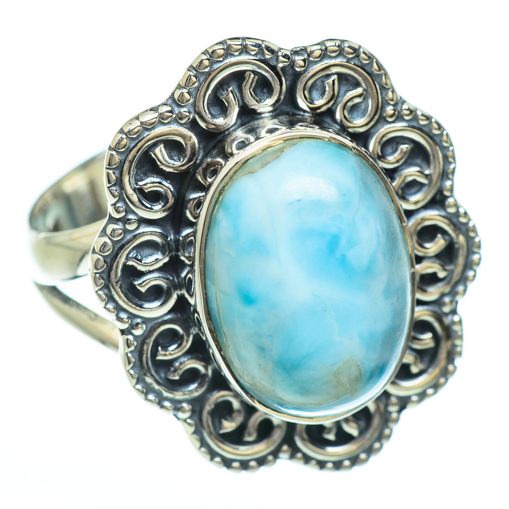 Larimar Rings handcrafted by Ana Silver Co - RING45273