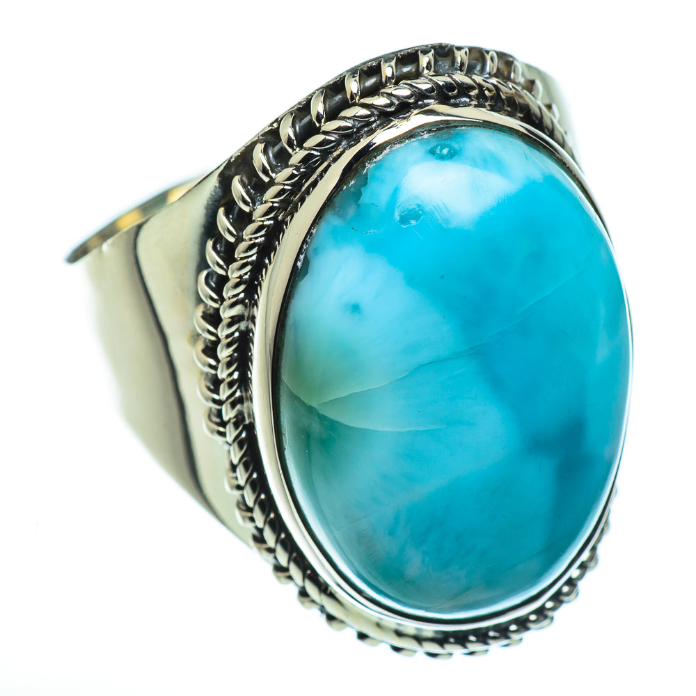Larimar Rings handcrafted by Ana Silver Co - RING45573