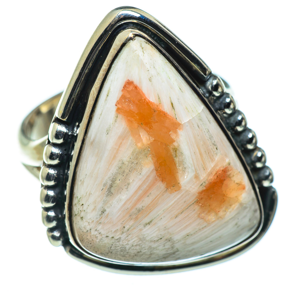 Scolecite Rings handcrafted by Ana Silver Co - RING45654