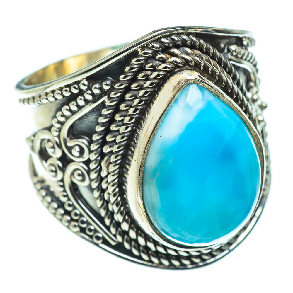 Larimar Rings handcrafted by Ana Silver Co - RING45686