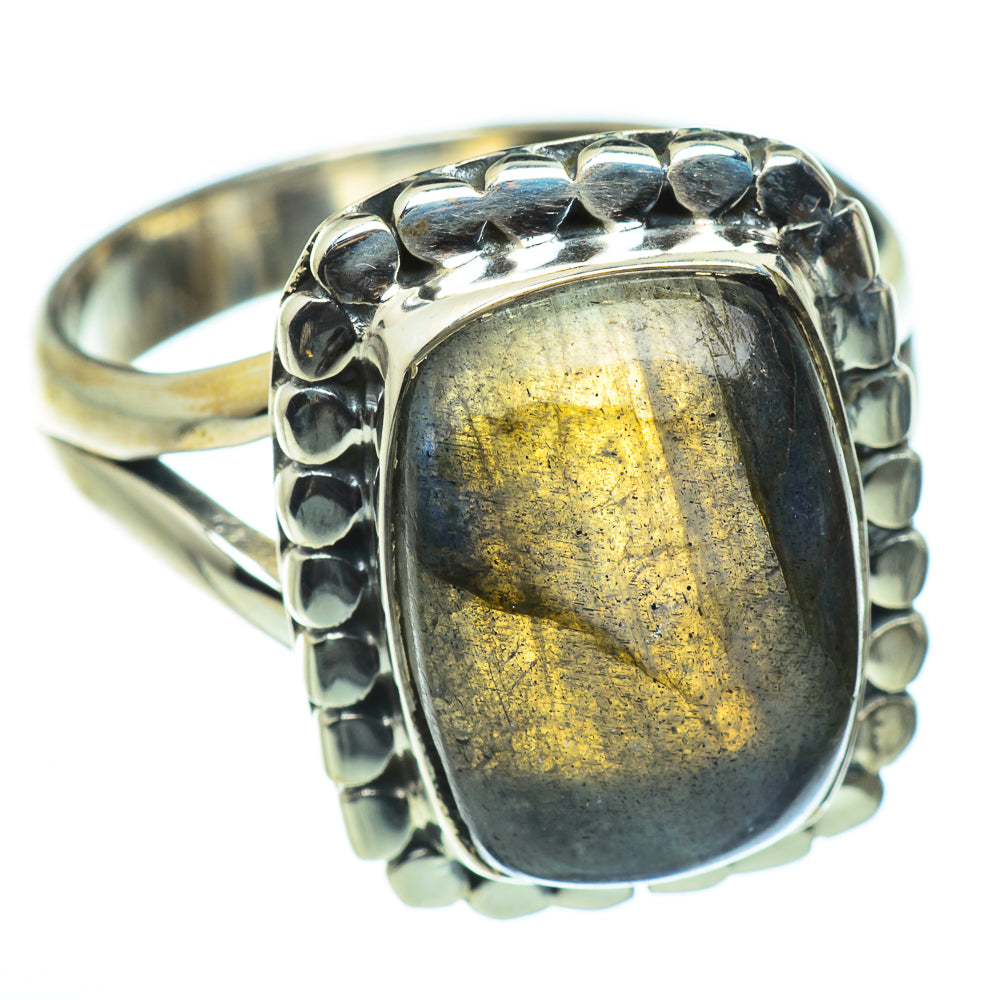 Labradorite Rings handcrafted by Ana Silver Co - RING45729