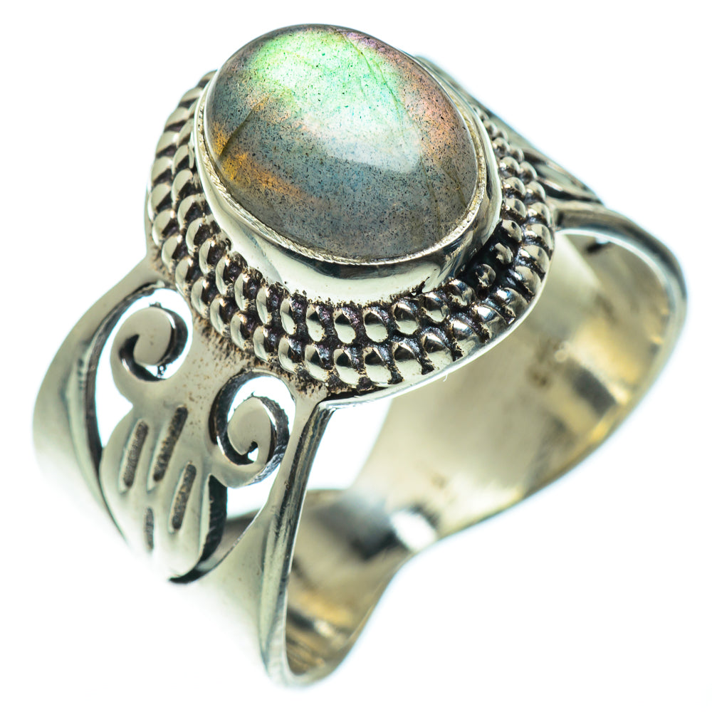 Labradorite Rings handcrafted by Ana Silver Co - RING45972