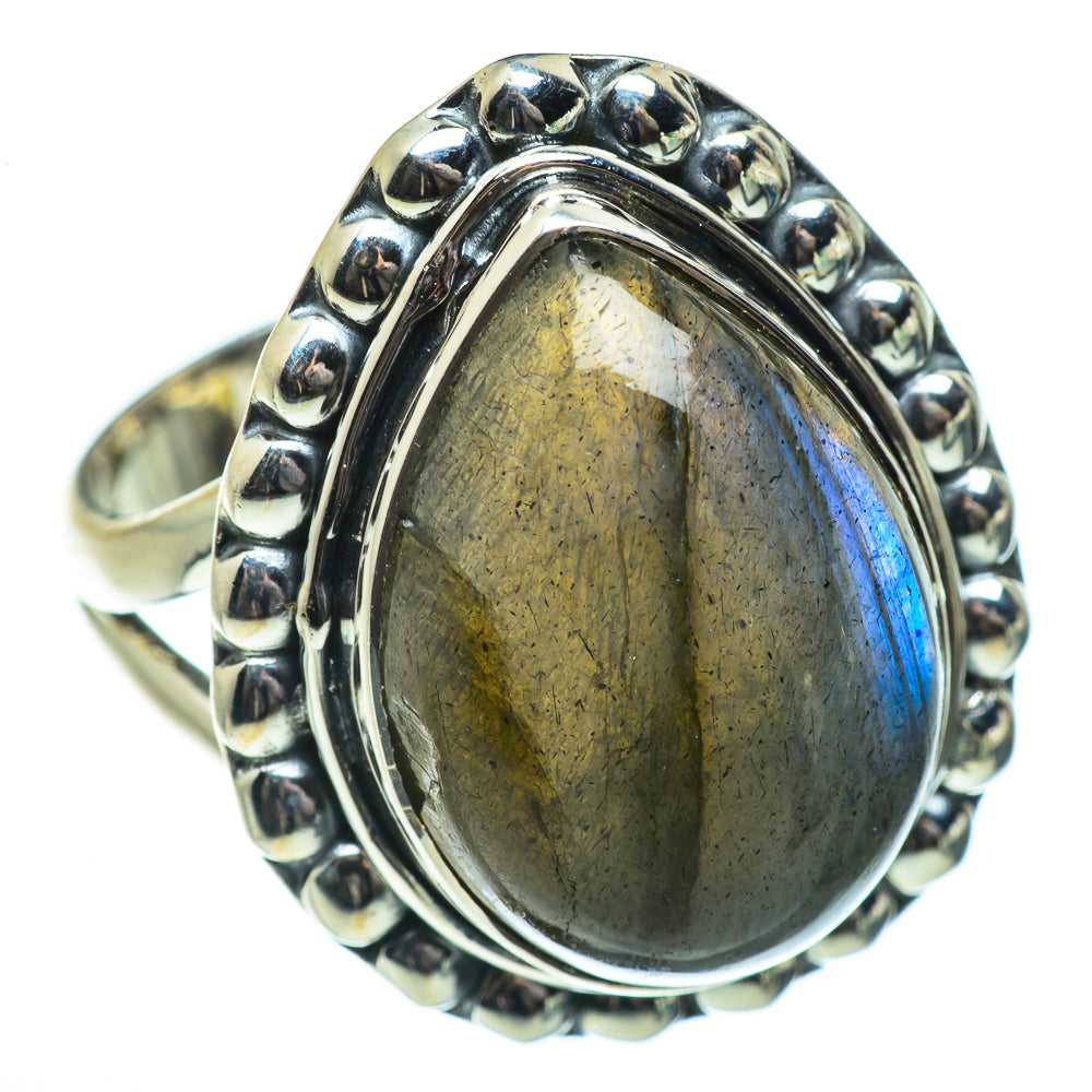 Labradorite Rings handcrafted by Ana Silver Co - RING46058
