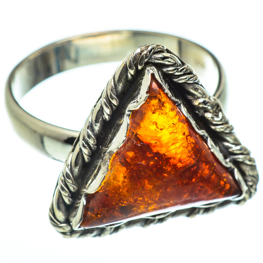 Baltic Amber Rings handcrafted by Ana Silver Co - RING46064