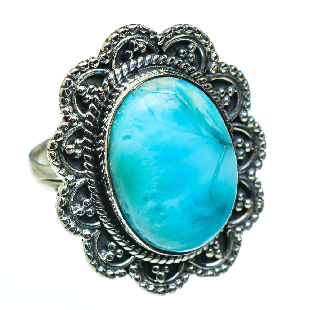 Larimar Rings handcrafted by Ana Silver Co - RING46233