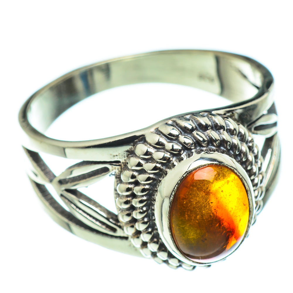 Baltic Amber Rings handcrafted by Ana Silver Co - RING46480