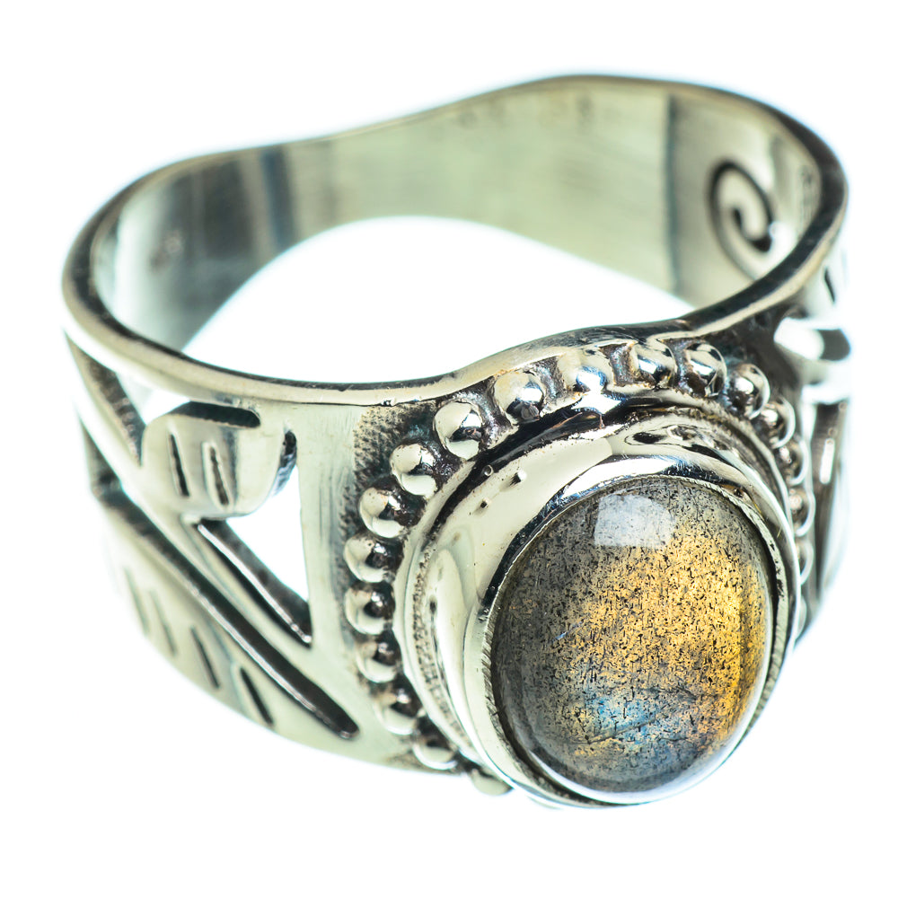 Labradorite Rings handcrafted by Ana Silver Co - RING46817