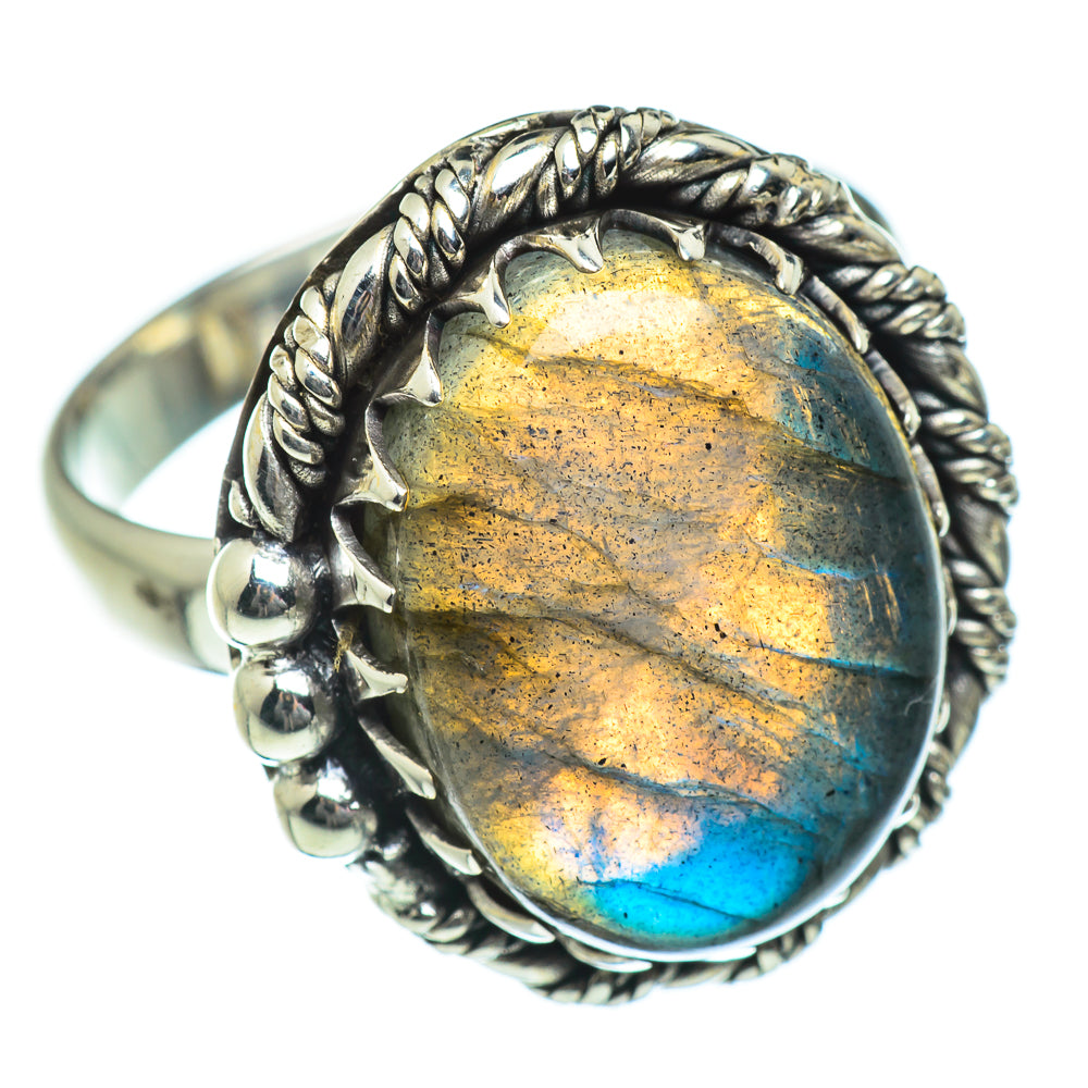 Labradorite Rings handcrafted by Ana Silver Co - RING46890