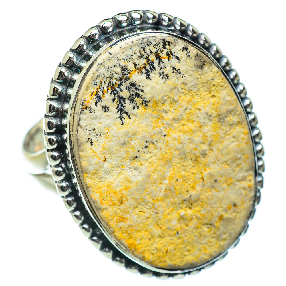 Germany Psilomelane Dendrite Rings handcrafted by Ana Silver Co - RING47102