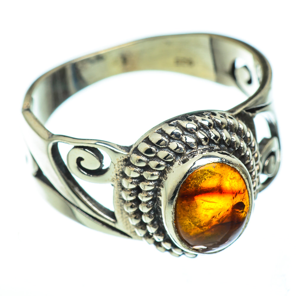Baltic Amber Rings handcrafted by Ana Silver Co - RING47220