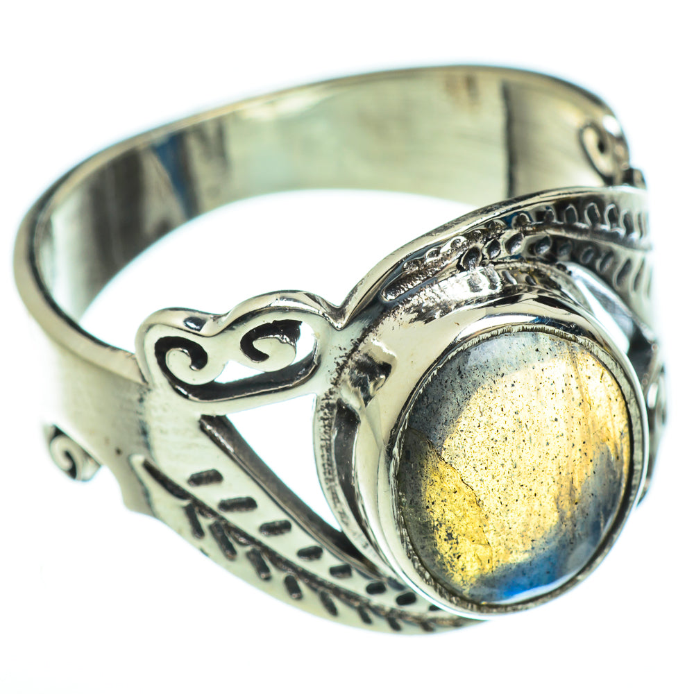 Labradorite Rings handcrafted by Ana Silver Co - RING47267
