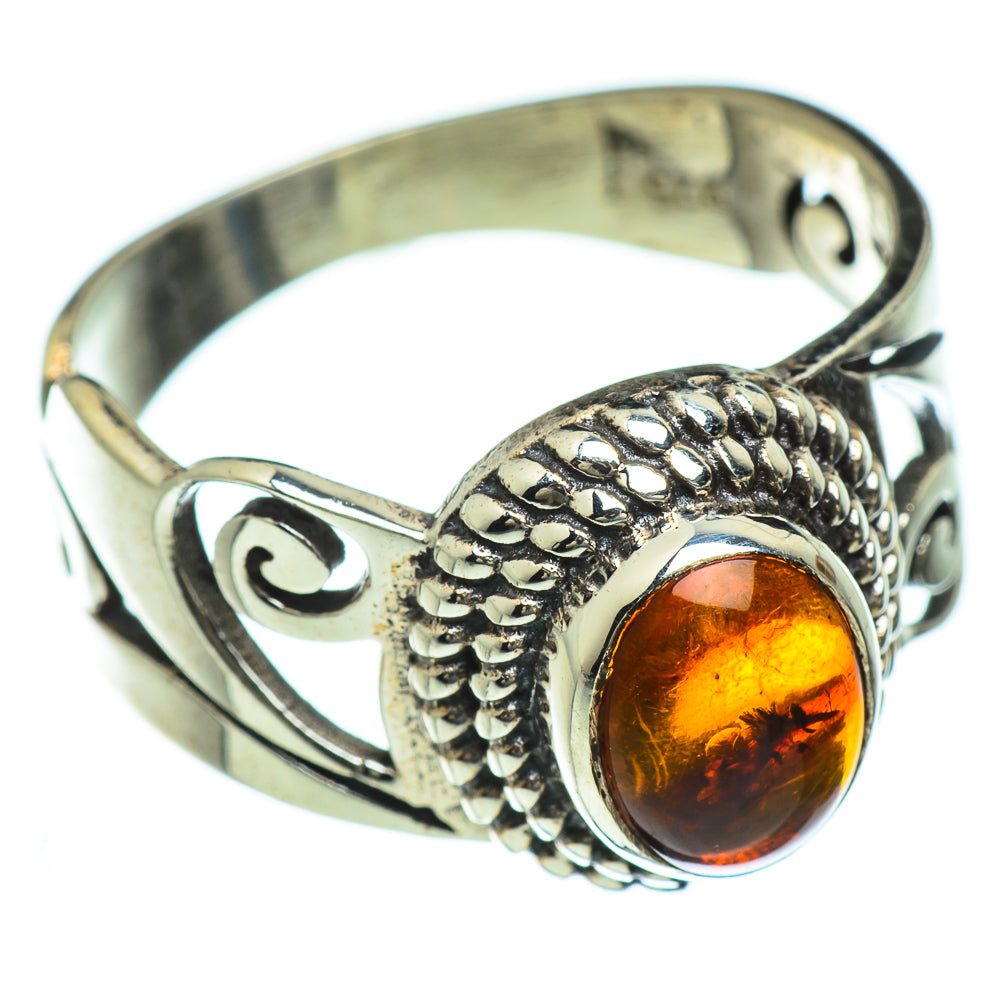 Baltic Amber Rings handcrafted by Ana Silver Co - RING47306