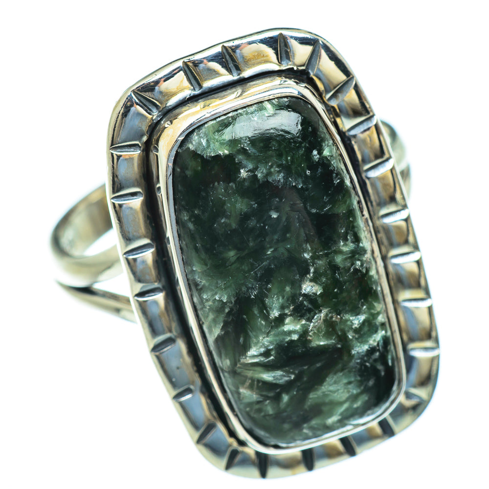 Seraphinite Rings handcrafted by Ana Silver Co - RING47413
