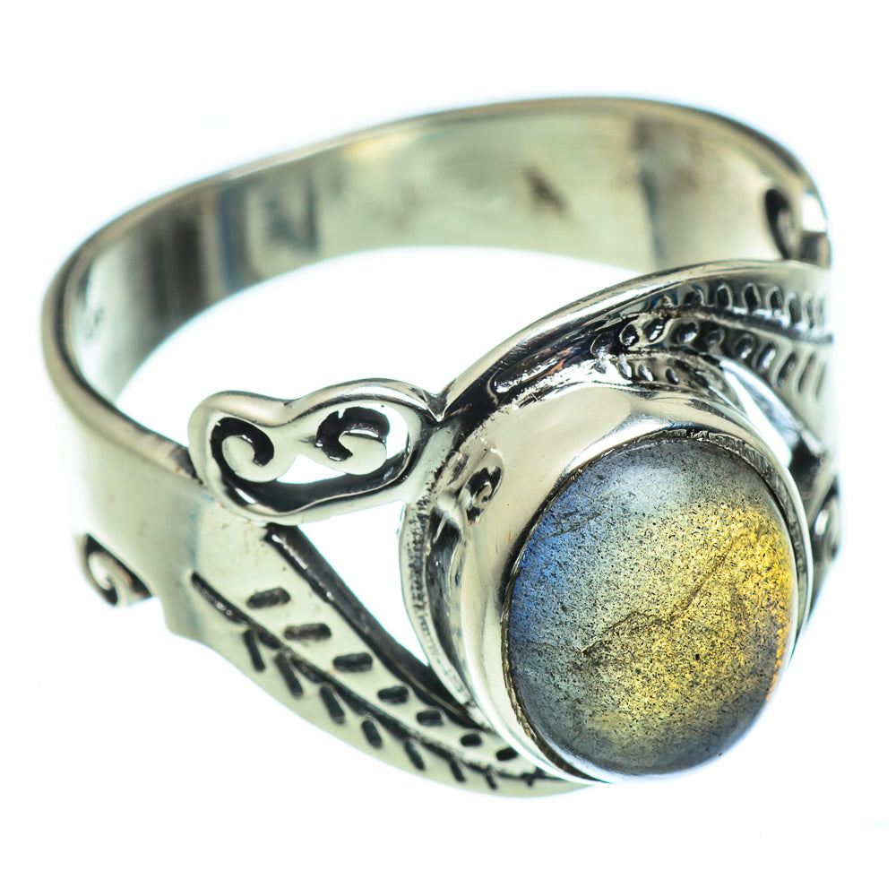 Labradorite Rings handcrafted by Ana Silver Co - RING47533